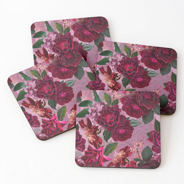 Item preview, Antique Purple Botanical Flower Rose Botanical Night Garden Nightgarden designed and sold by UtArt.