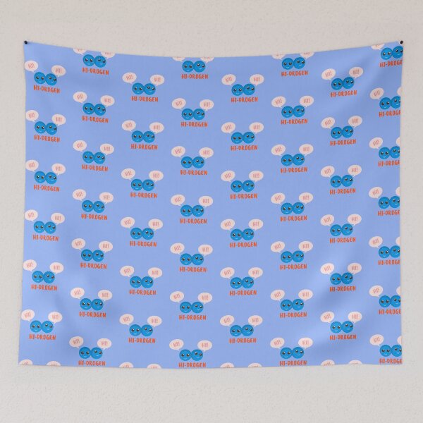Item preview, Hydrogen H2  Molecule Cute Cartoon Says Hi  designed and sold by twicetrader.