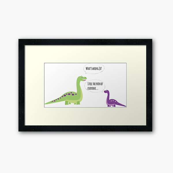Feel The Pain Framed Art Print