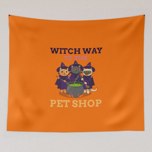 Item preview, Witch Way To The Pet Shop designed and sold by TeckDesigns.