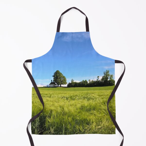 Item preview, Tiny chapel on a hill, rural Switzerland. Beautiful contrasts - blue, green, white designed and sold by JellyBeenzz.