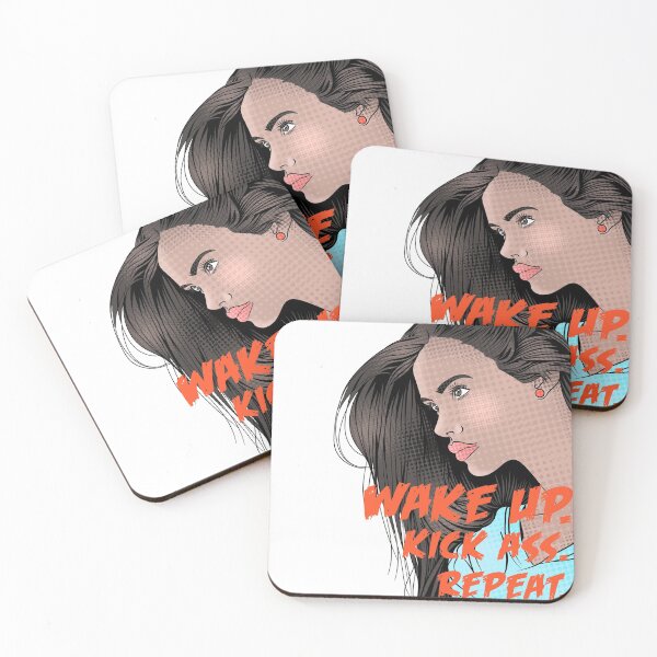 Item preview, Wake up. Kick ass. Repeat. designed and sold by NAT888art.