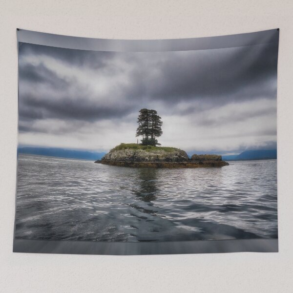 Item preview, Twin Trees on an Island - Resurrection Bay, Alaska designed and sold by Kathy Weaver.