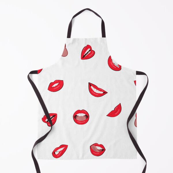 Item preview, Set of Red Kissing Lips Red Tongue, Biting Lip designed and sold by mashmosh.