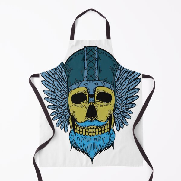 Item preview, Colorful Skull Viking Helmet designed and sold by papererwin.