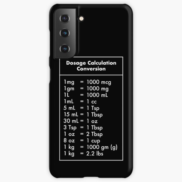 Kilos To Lbs Conversion Chart Case Skin For Samsung Galaxy By Tomsredbubble Redbubble