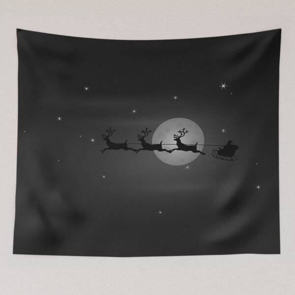 Item preview, santa in moonlight designed and sold by LPDesignsUK.