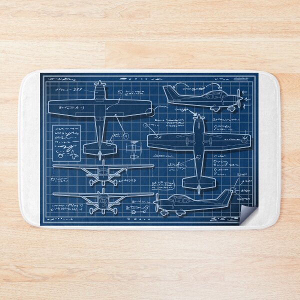 Item preview, Plane Project Blue Print designed and sold by aurielaki.