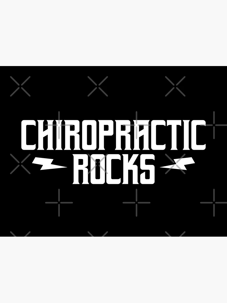Thumbnail 3 of 3, Poster, Chiropractic Rocks designed and sold by teesaurus.