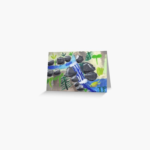 Fish in his stream Greeting Card