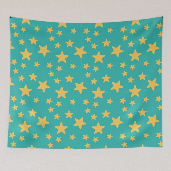 Item preview, golden stars on blue designed and sold by Marinadraws.