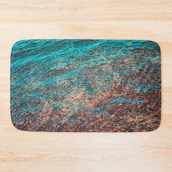 Item preview, Mesmeric Layers and Patterns - Undersea in Rich Teal Turquoise Burnt Sienna and Umber Hues designed and sold by Georgia Mizuleva.