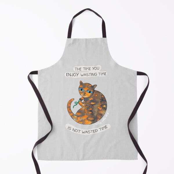 Item preview, Cute Cat Enjoy Wasting Time Quote designed and sold by KittyCatsJoy.