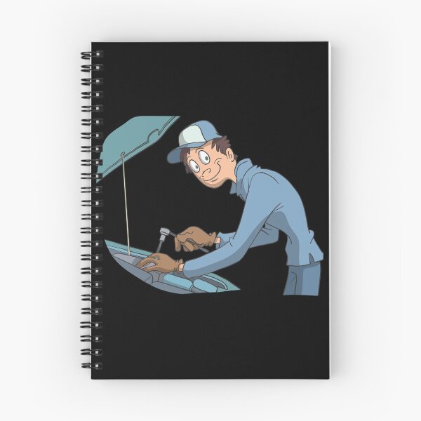 Item preview, Car mechanic with bonnet designed and sold by Monkey Ful.