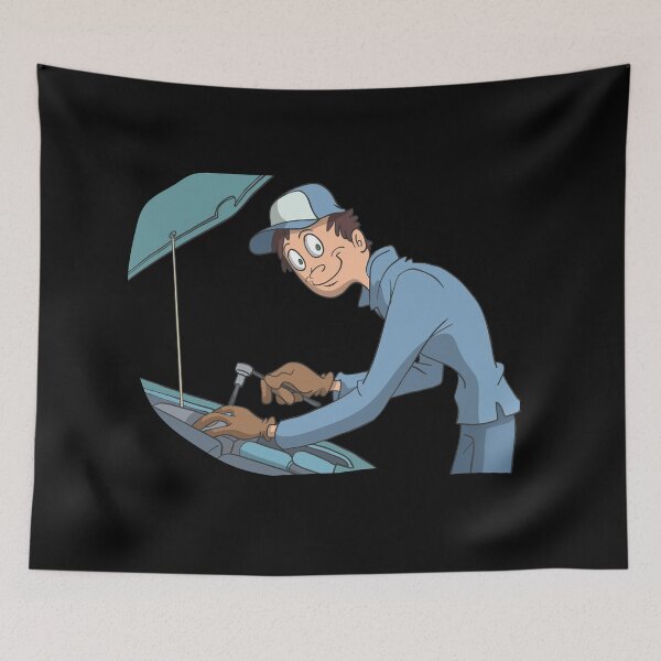 Item preview, Car mechanic with bonnet designed and sold by Monkey Ful.