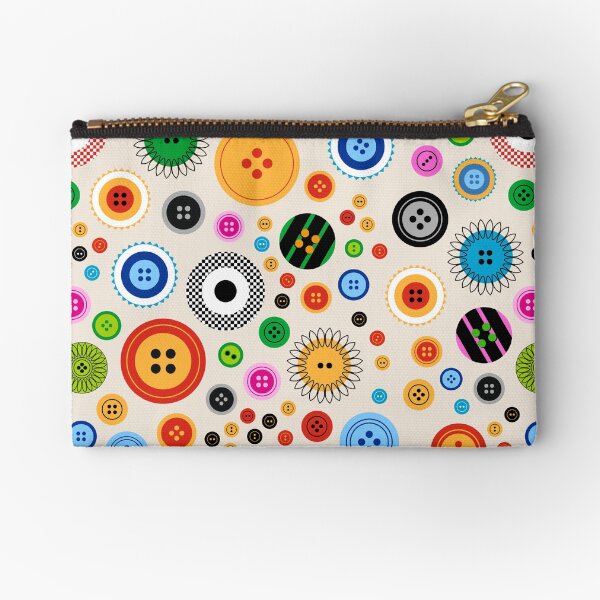 Buttons! Zipper Pouch