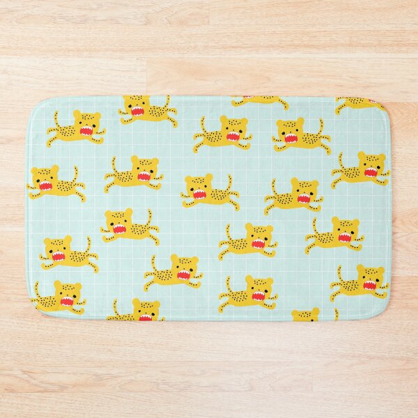 Item preview, Cute Leopard Print on Blue Background designed and sold by kapotka.