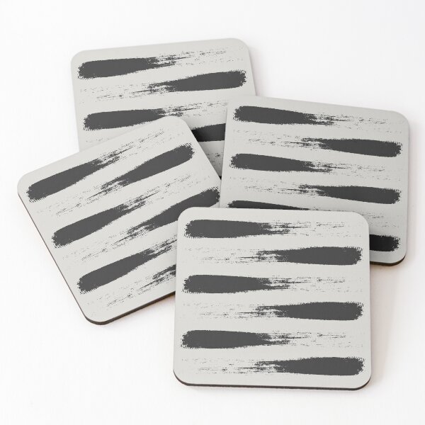 Item preview, Brushstroke Beige Black designed and sold by Miss Striped.