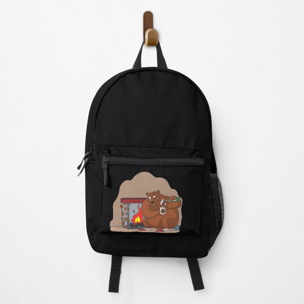 Item preview, Bear in cozy cabin with fire designed and sold by Monkey Ful.