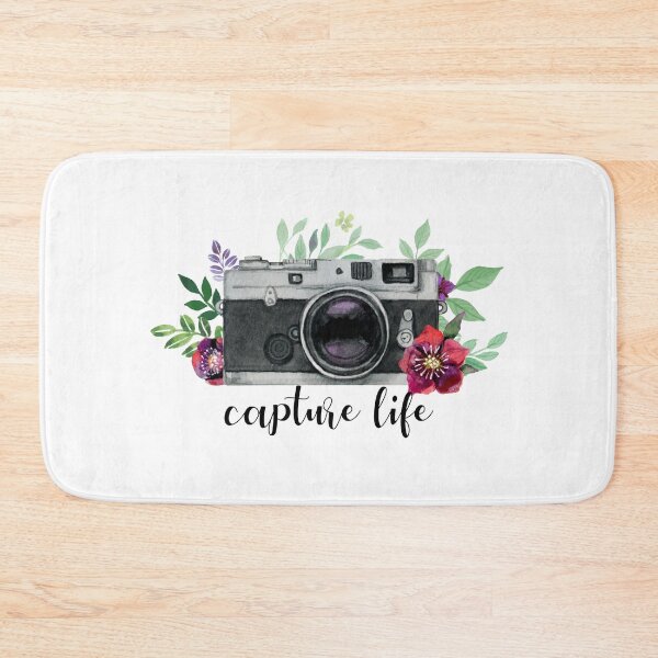 Item preview, Photo Camera Floral Flowers Capture Life Photography Photograph Saying Gift designed and sold by Style4You24.
