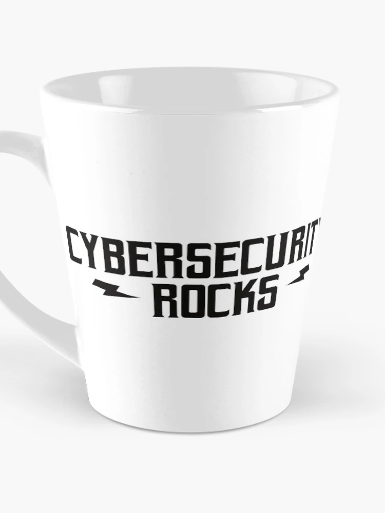 Thumbnail 3 of 4, Coffee Mug, Cybersecurity Rocks designed and sold by teesaurus.