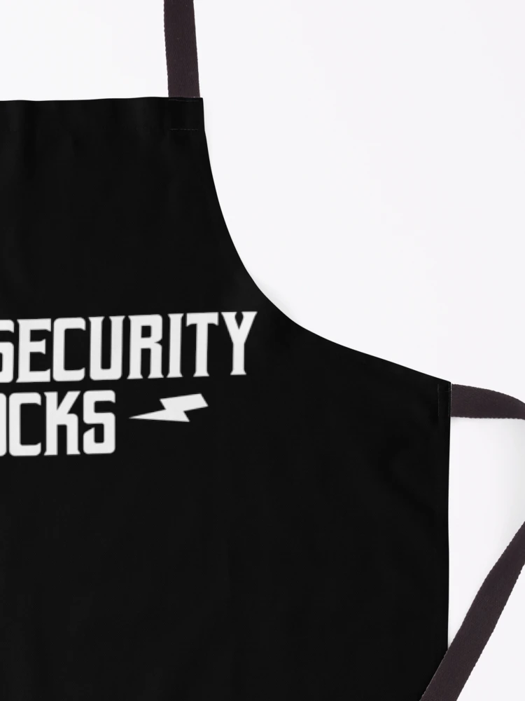 Thumbnail 3 of 6, Apron, Cybersecurity Rocks designed and sold by teesaurus.