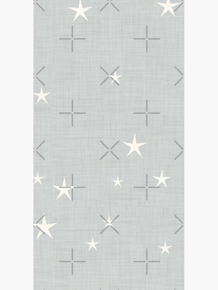 Grey star with fabric texture - narwhal collection by susycosta