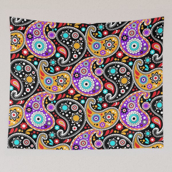 Item preview, Mod Seventies Boho Chic Paisley designed and sold by AntiqueImages.