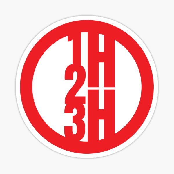 123HeroesHere Logo  Sticker