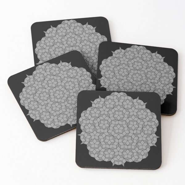 Item preview, Aperiodic tiling - Black and grey designed and sold by rahilvalani.