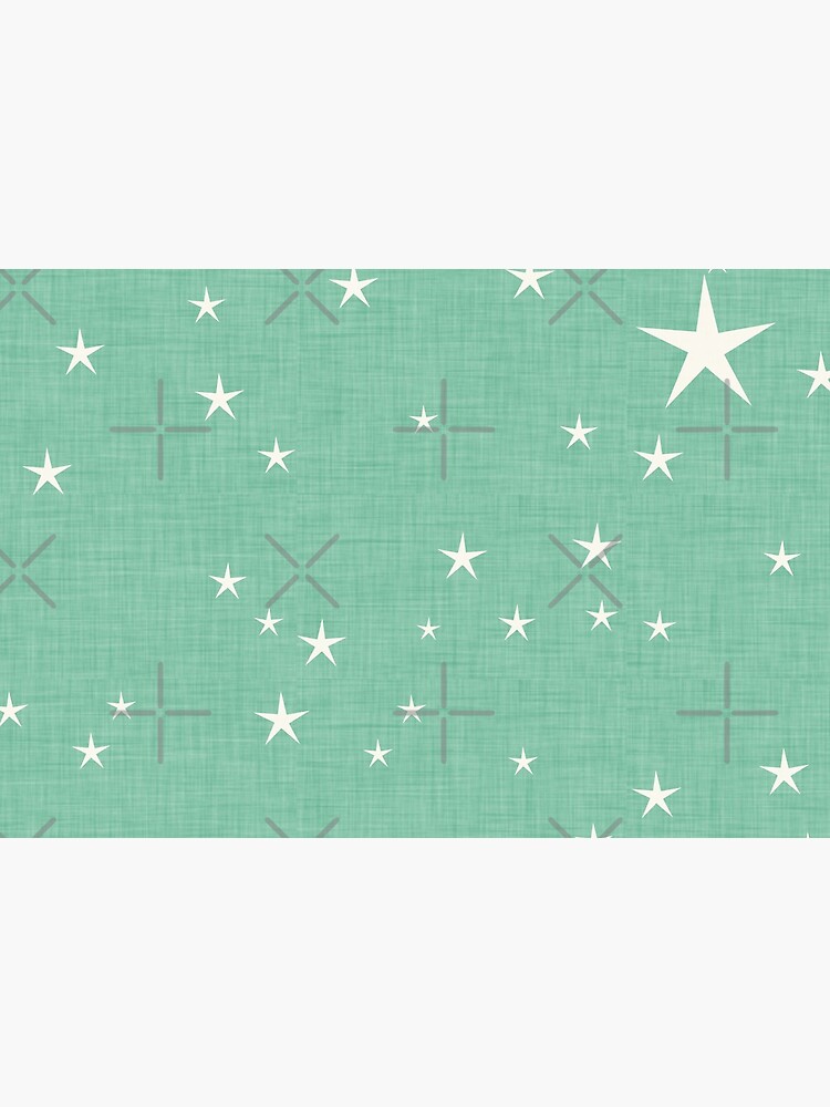 Green star with fabric texture - narwhal collection by susycosta
