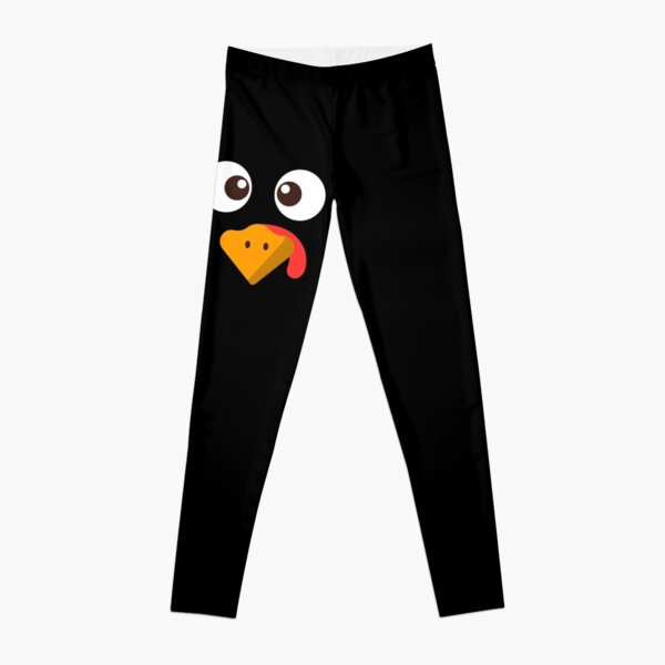Turkey Face Happy Funny Thanksgiving Turkey Day Gift Leggings