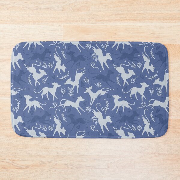 Item preview, Blue and White Hounds designed and sold by Elspeth Rose Design.