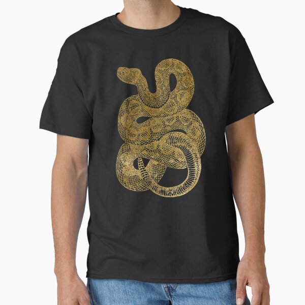 Item preview, Gold Rattlesnake Engraving gift for Snake Owner designed and sold by Ikaroots.