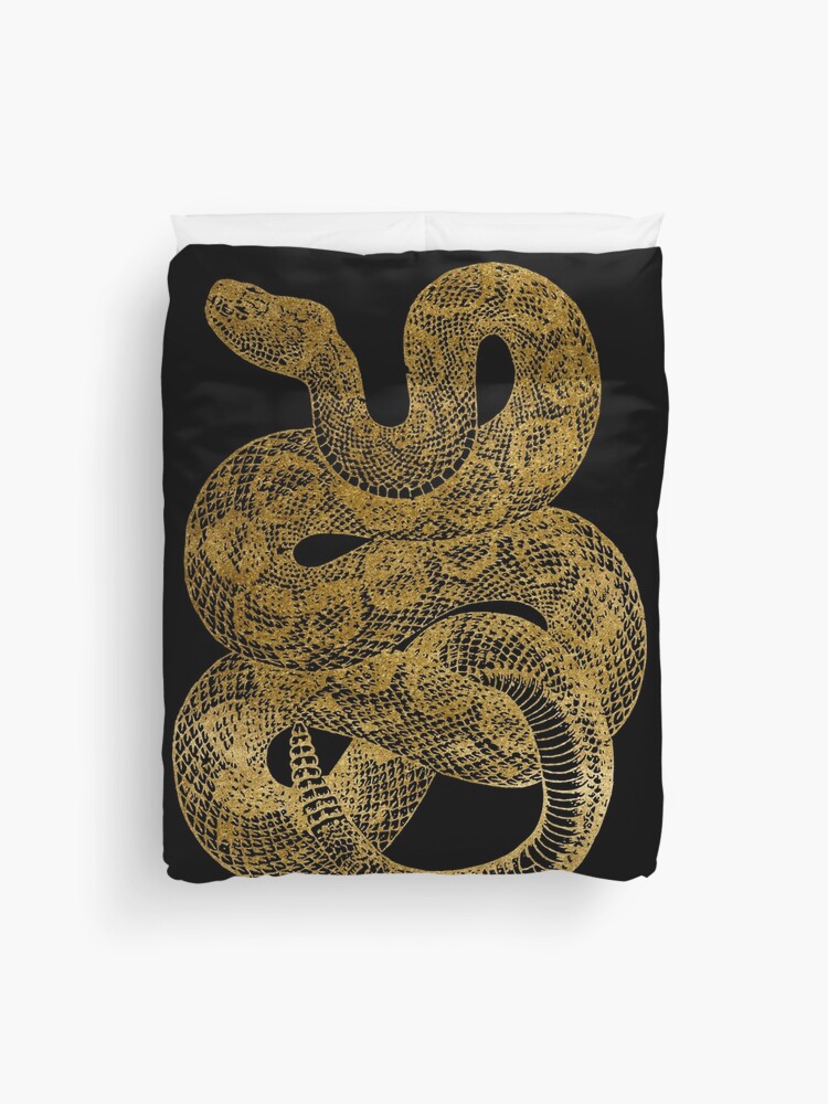 Persona Sangriento Milagroso Funda nórdica «Regalo grabado de serpiente de cascabel de oro para el dueño  de la serpiente» de Ikaroots | Redbubble