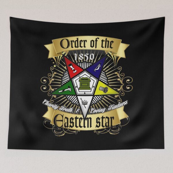 Item preview, OES Style Order Of The Eastern Star Logo Sistar Freemason designed and sold by TopTeeShop.