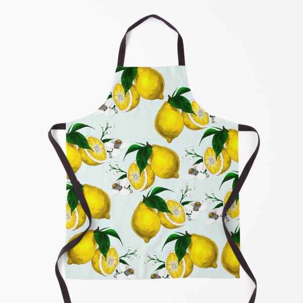 Item preview, Cute Lemon Print on Blue Background designed and sold by kapotka.