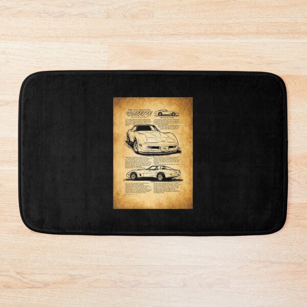 Item preview, 1980 Chevrolet Corvette Design, 1980 Production Corvette, C3, Sports Car Art, Car Guy Gift, Man Cave Decor designed and sold by ManCaveCarArt.