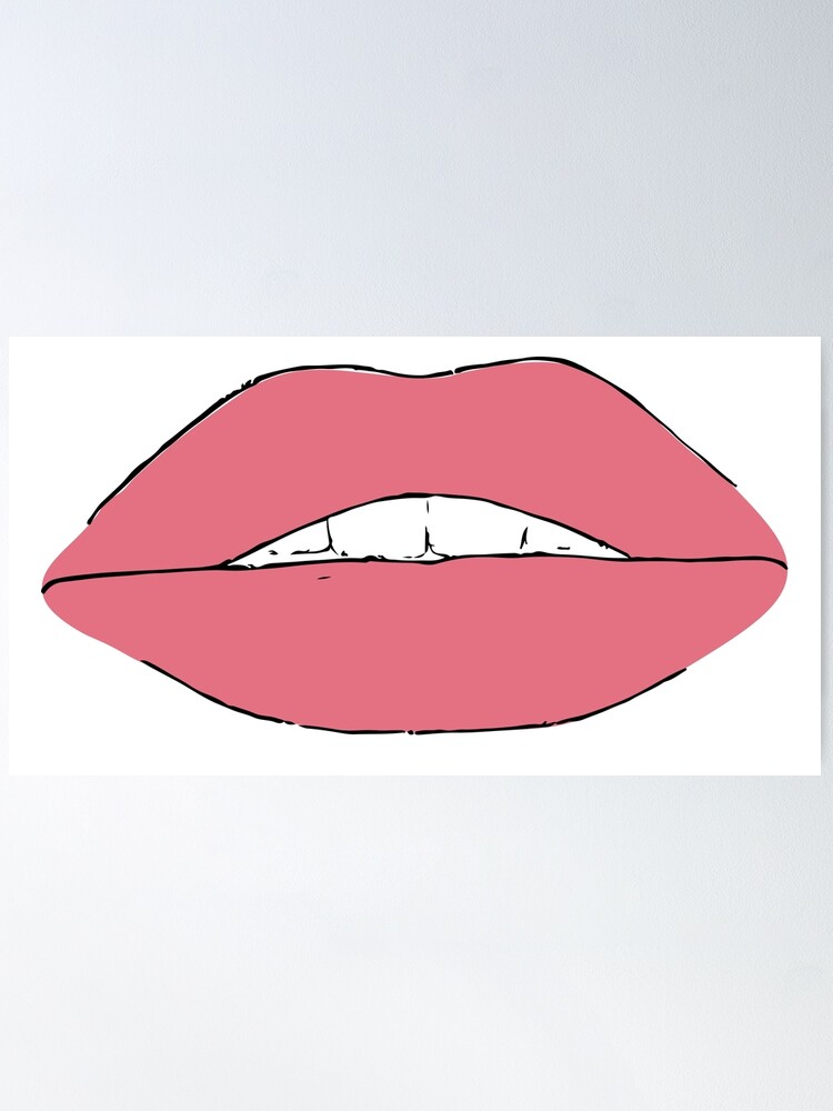 dibujo de labios rojos