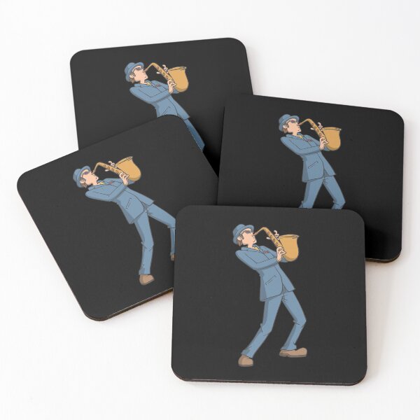 Item preview, Saxophone player musician designed and sold by Monkey Ful.