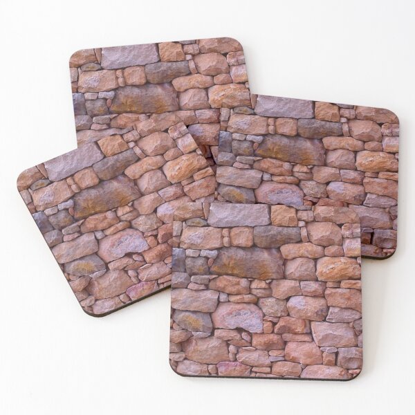 Item preview, Granite stone wall. South West Western Australia. Orange browns, burnt orange, greys designed and sold by JellyBeenzz.