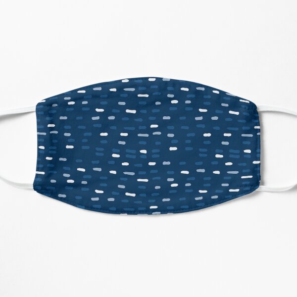 Classic Blue Dash Midnight Flat Mask