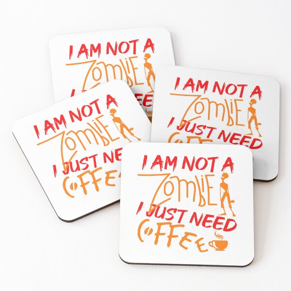 Item preview, I am Not A Zombie I Just Need Coffee, Coffee Lover Zombie designed and sold by ahmedelatitt.