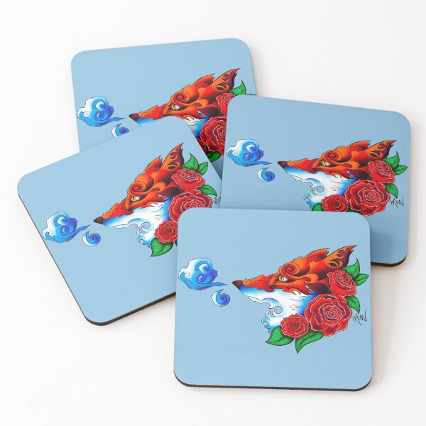 Item preview, Fox & Roses No. 1 designed and sold by megcutspaper.
