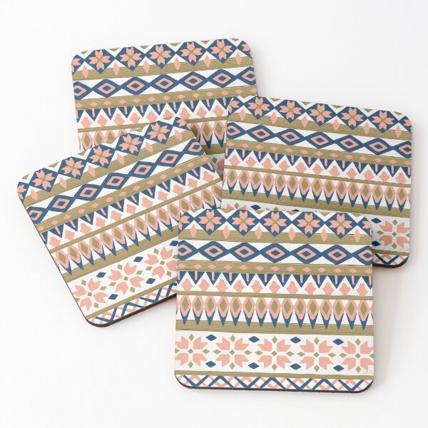 Item preview, Winter Knit – Denim & Blush designed and sold by Cat Coquillette.