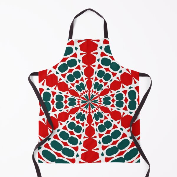 Item preview, Red Black White Abstract Kaleidoscope Pattern designed and sold by taiche.