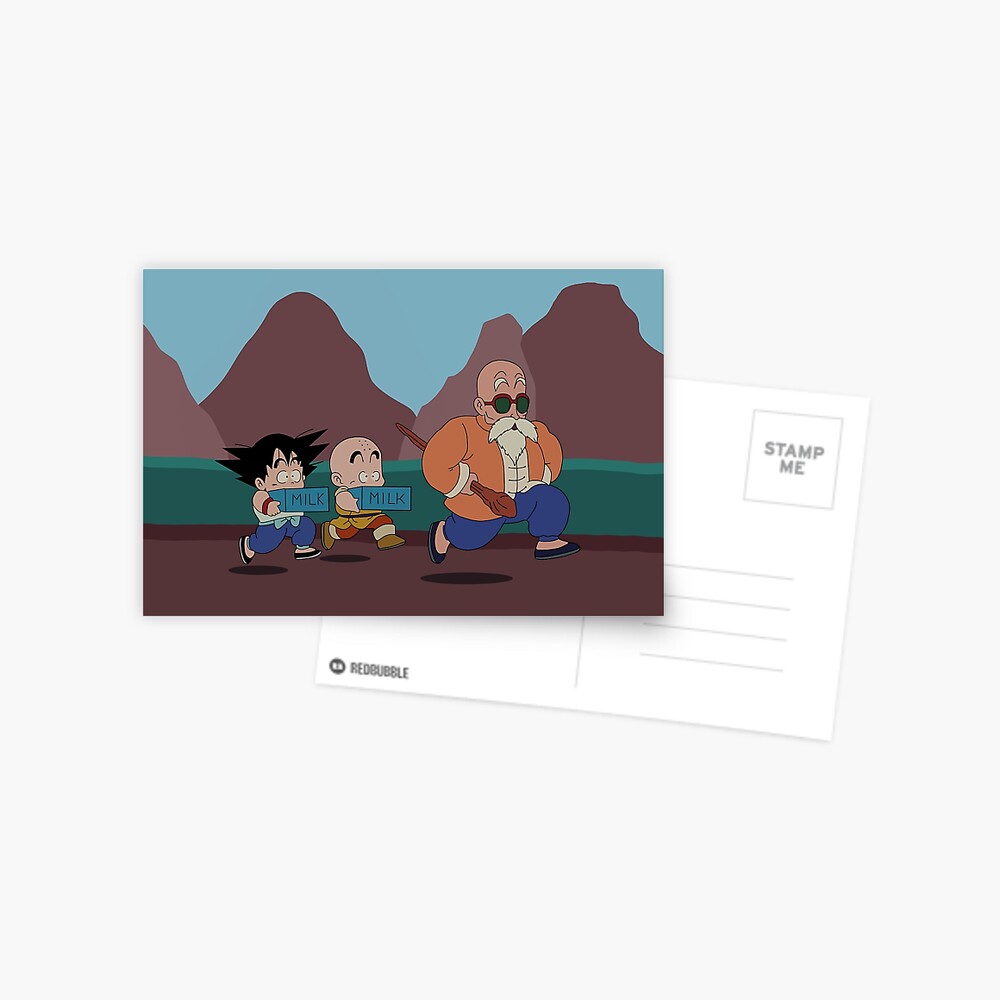 GOKU KRILLIN AND MASTER ROSHI | Greeting Card