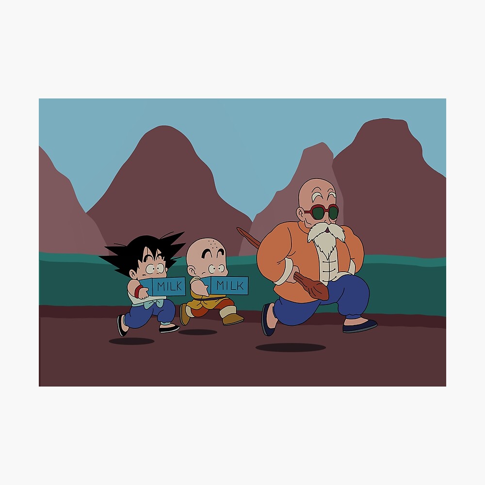 GOKU KRILLIN AND MASTER ROSHI