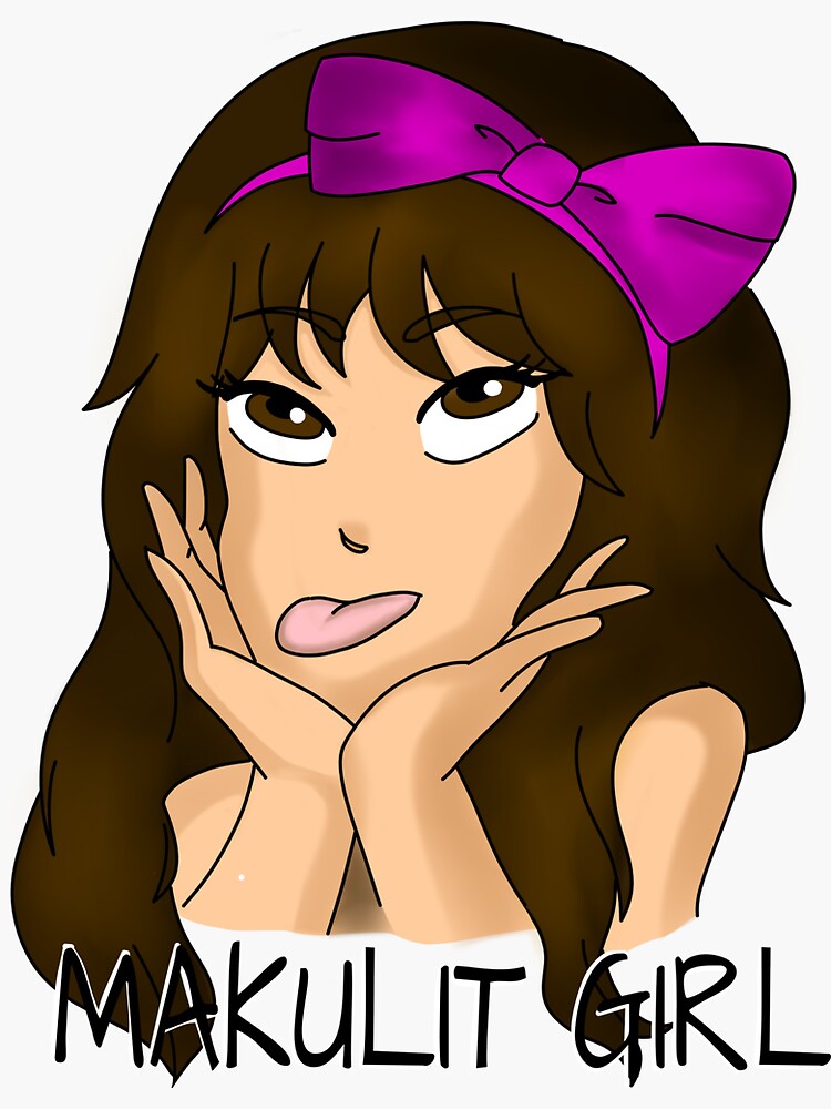 "Makulit Girl" Sticker for Sale by mslam0000g Redbubble