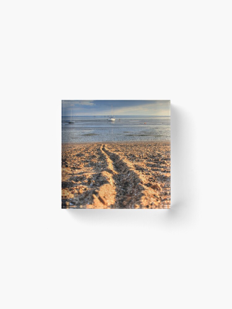 Alternate view of Line in the Sand Acrylic Block